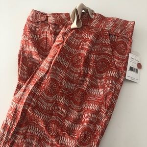 Free People blood orange ankle length pants